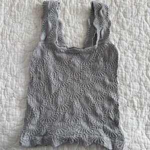 Gray Free People Tank